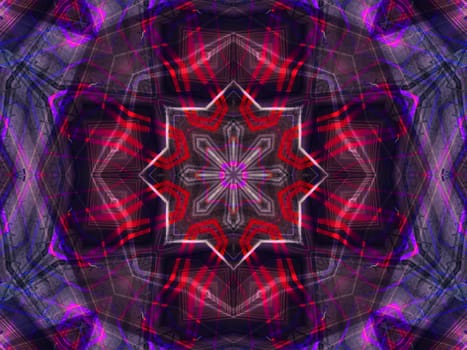 Ethnic pattern. Abstract kaleidoscope fabric design texture