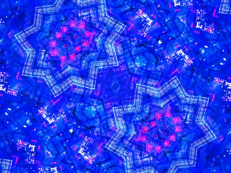 Ethnic pattern. Abstract kaleidoscope fabric design texture