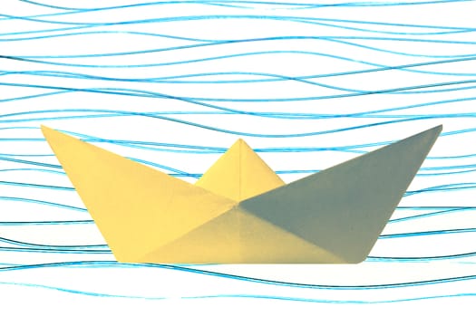 Paper Boat on water, Concept
