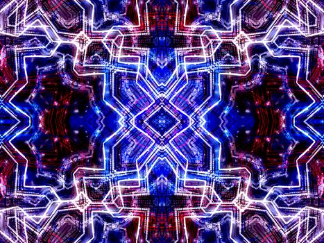 Ethnic pattern. Abstract kaleidoscope fabric design texture