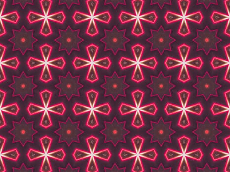 Ethnic pattern. Abstract kaleidoscope fabric design texture