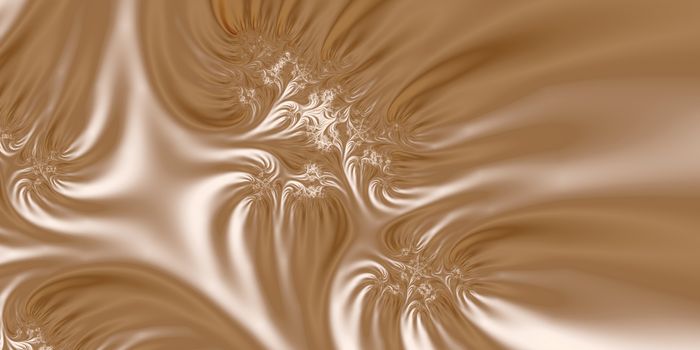An abstract fractal design representing silk or velvet material in ivory and creamy white colors.