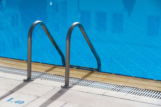 Stair of swimming pool.