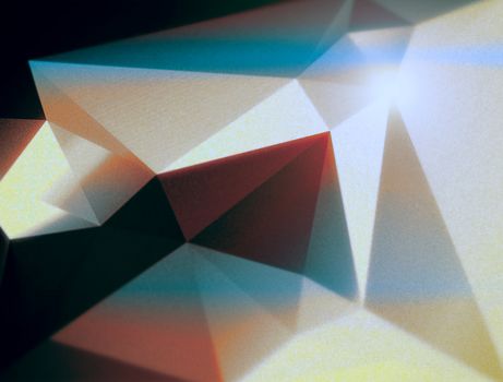 Geometric polygonal triangular background for brochure cover template