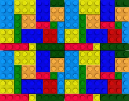 Huge Colorful Children Brick Construction toy background