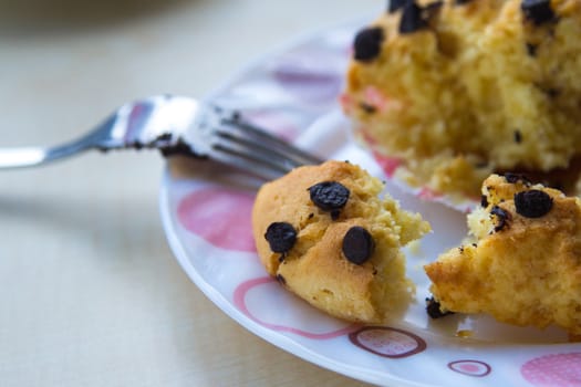 Close up view of dessert.