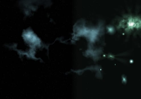 Star field in space a nebulae and a gas congestion. "Elements of this image furnished by NASA".
