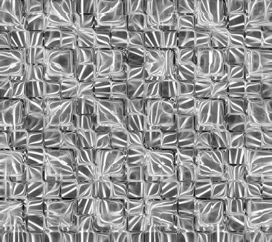 Abstract black and white mosaic fractal background gray tone