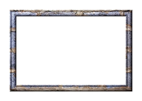 Frame empty convex texture of brown tone stacks of books on a black background