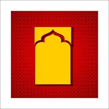 islamic art arch vector illustration