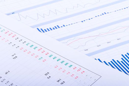 Finance bar chart graphic analysis.