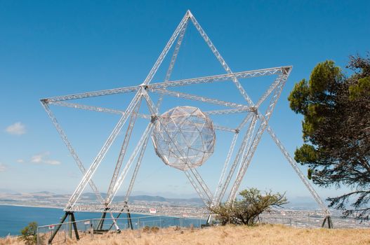 The Sunstar on Signal Hill, Cape Town is a beacon of hope forged from the repurposed fence that used to surround Robben Island
