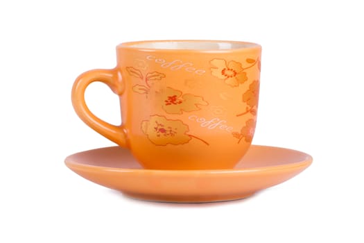 Coffee cup, isolated on white background.