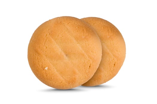 Close up view of biscuit cookies.