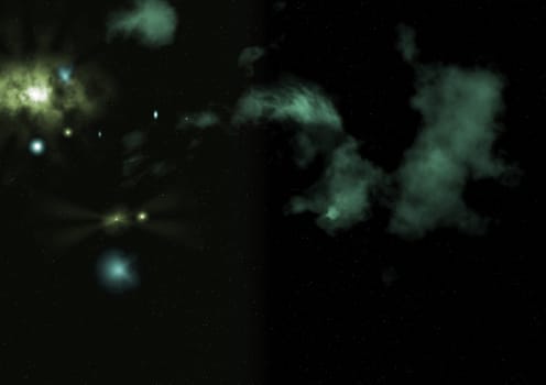 Star field in space a nebulae and a gas congestion. "Elements of this image furnished by NASA".