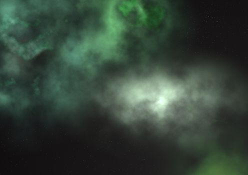Far being shone nebula and star field against space. "Elements of this image furnished by NASA".