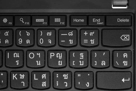 Computer Keyboard Close-Up