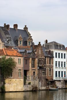 Old historic architecture of Gent, Belgium.