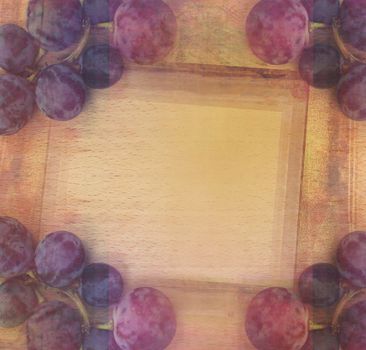 Vintage stylized vine garland, background for your text.
