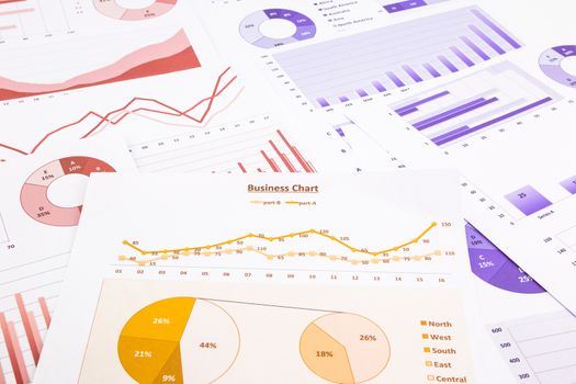 business charts, data analysis, marketing report and educational research, concepts for project management, financial growth, turnover forecast and global economic summarizing