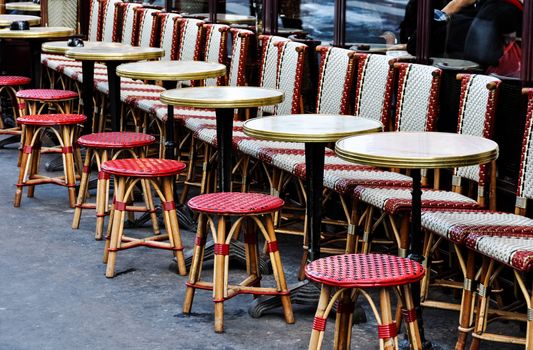 Sidewalk cafe in Paris, France