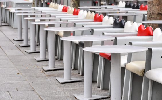 Sidewalk cafe in Paris, France