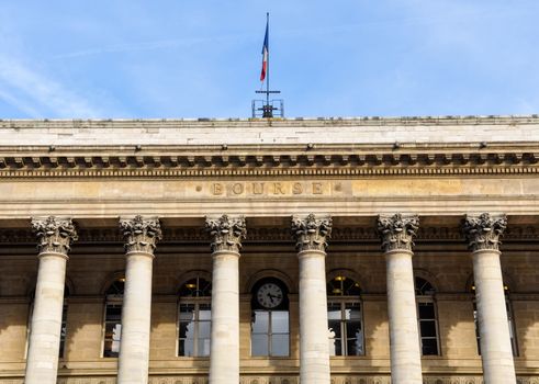 The Bourse, Paris stock exchange in France