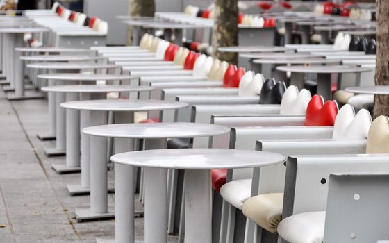 Sidewalk cafe in Paris, France