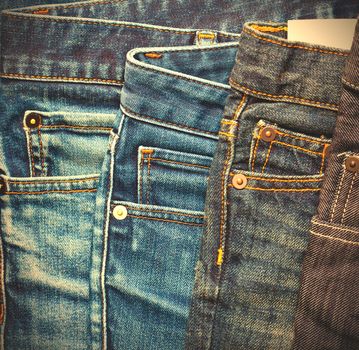 fashion aged jeans, close up. instagram image style