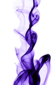 Abstract photo of the mysterious smoke - white background