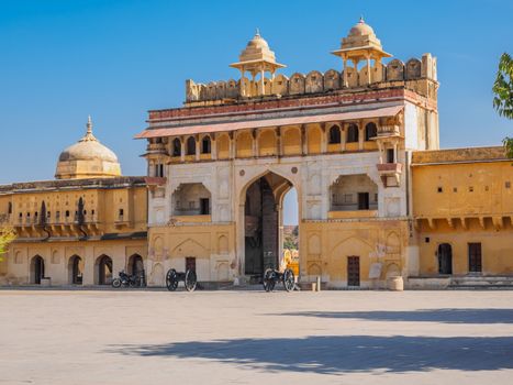The Gate to Amber Fort in Jaipur, Rajasthan, India