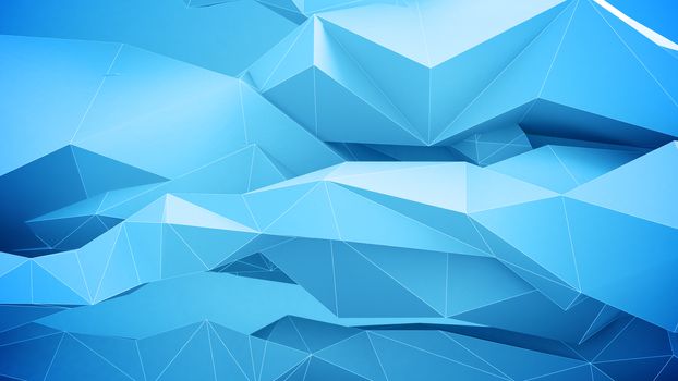 Abstract geometric shapes background. Blue Colors.
