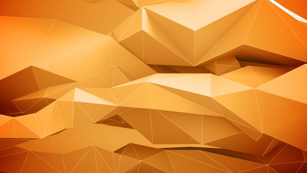 Abstract geometric shapes background. Orange Colors.