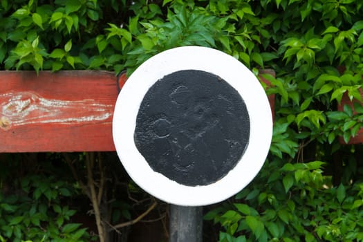 Object at the end of railway.