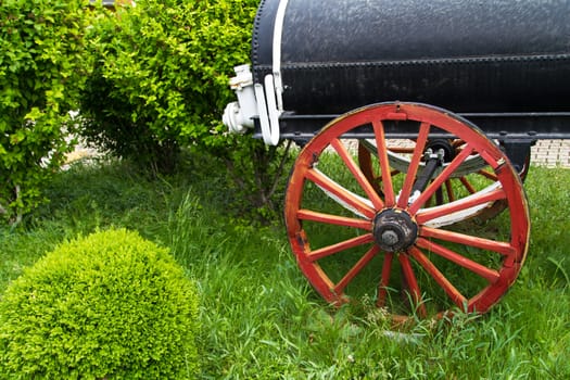 Train in museum.