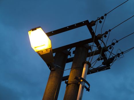 Detail of the street lighting - street lighting lamp