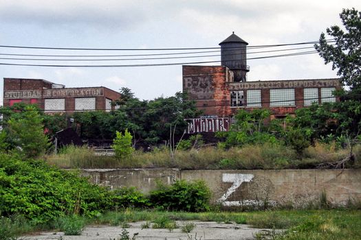 Abandoned auto factory used to employ thousands of people.