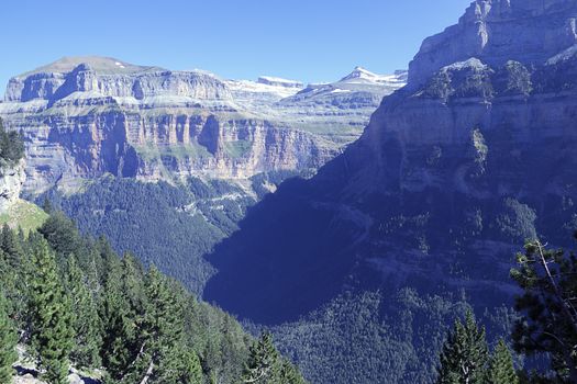 valley of ordesa in pyrenees