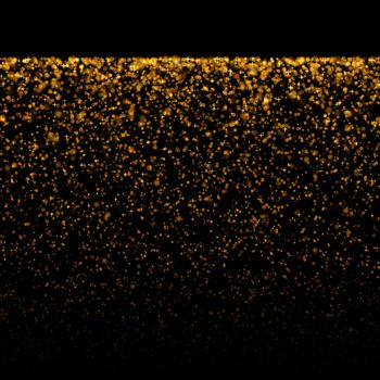 gold glittering bokeh stars dust