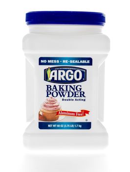 Winneconne, WI - 8 February 2015:  Container of Argo Baking Powder which was created in 1892.