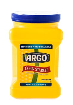 Winneconne, WI - 5 February 2015: Container of Argo Corn Startch which was created in 1892.