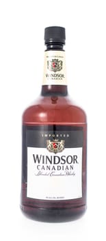 Winneconne, WI - 21 February 2015:  Bottle of Windsor Canadian Whiskey alcohol beverage