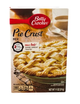 Winneconne, WI - 5 February 2015: Box of Betty Crocker Pie Crust Mix.