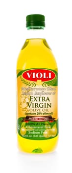 Winneconne, WI - 8 February 2015:  Bottle of Violi Extra Virgin Olive Oil imported from Italy.