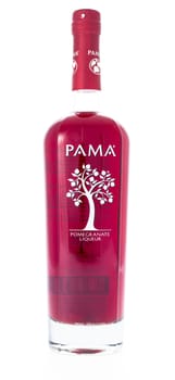 Winneconne, WI - 21 February 2015:  Bottle of Pama Pomegranate  alcohol beverage