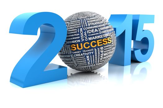 2015 business success, 3d render