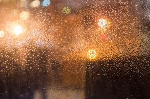 Water drops on window