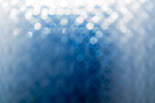 Lights on blue background.
