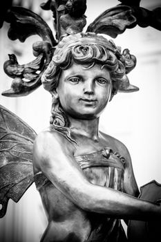 Bronze statue of a angel boy, taken in the Royal Palace in Bangkok, Thailand
