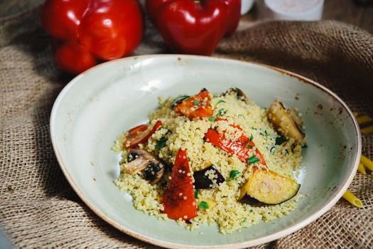 Mexican Quinoa Salad with tomatoes, corn and beans